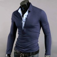 Polo manches longues Classic Style Doubl...